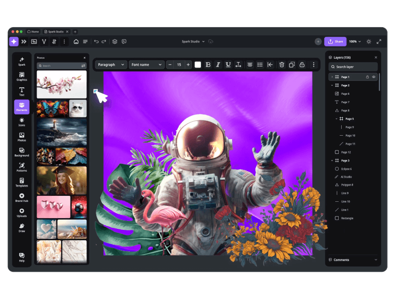 Creative Fabrica Studio editor
