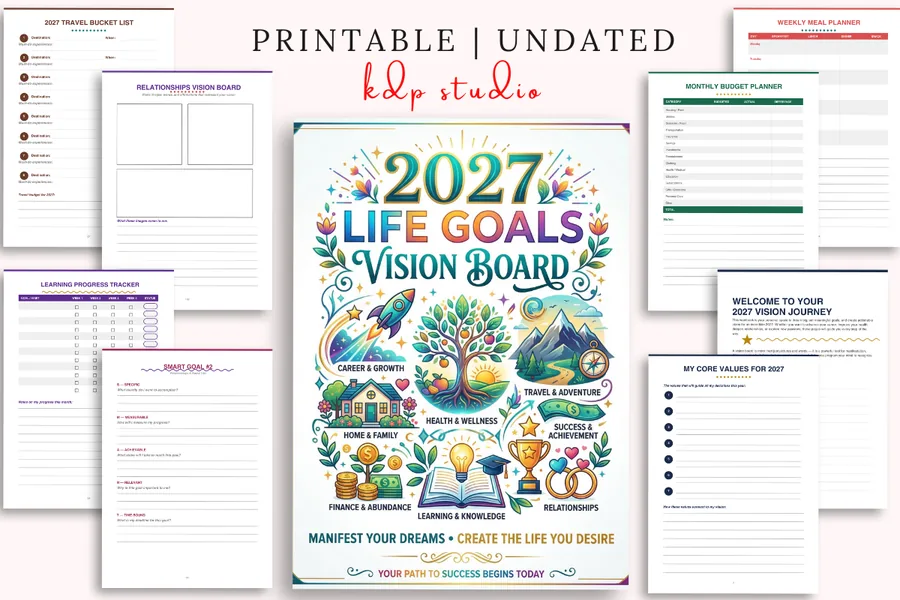 2027 Life Goals Vision Board