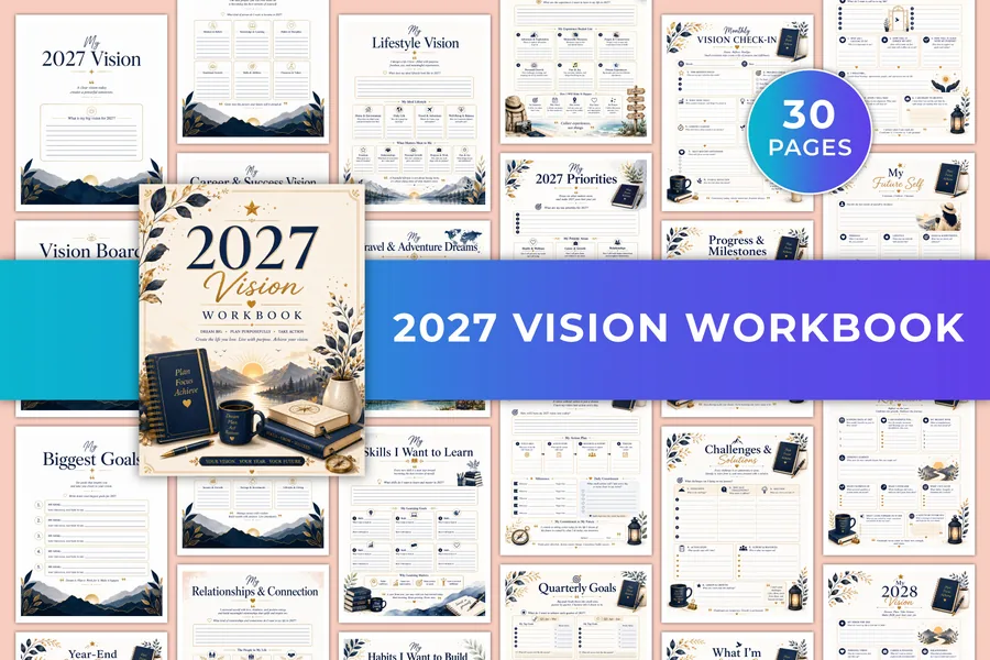2027 Vision Workbook KDP Interiors